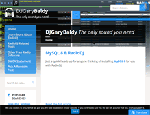 Tablet Screenshot of djgarybaldy.co.uk